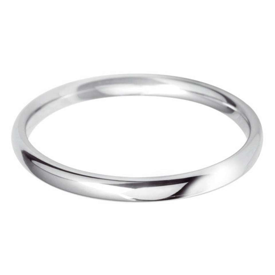 Platinum 2.5mm Court Wedding Ring