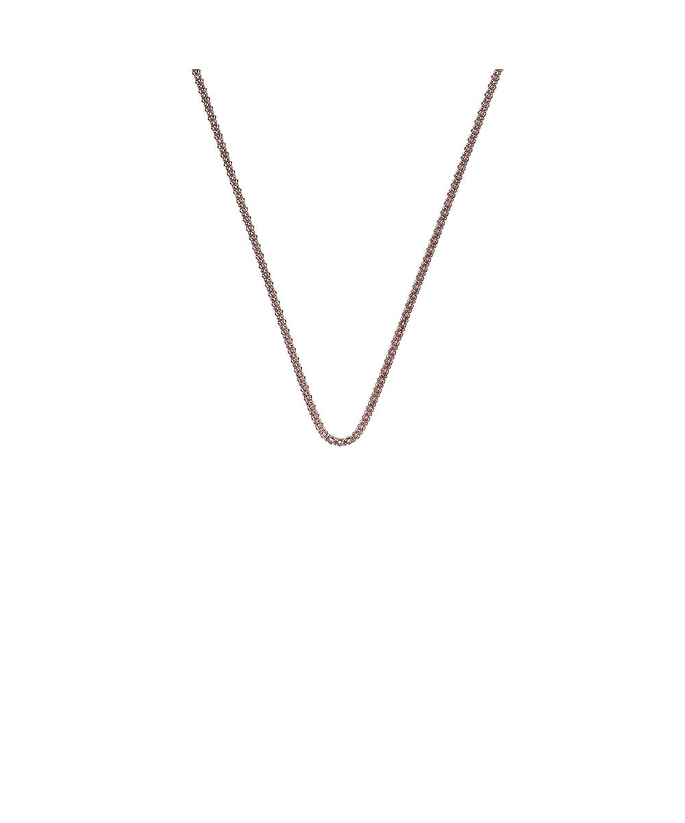 Popcorn Chain Rose Gold Plated