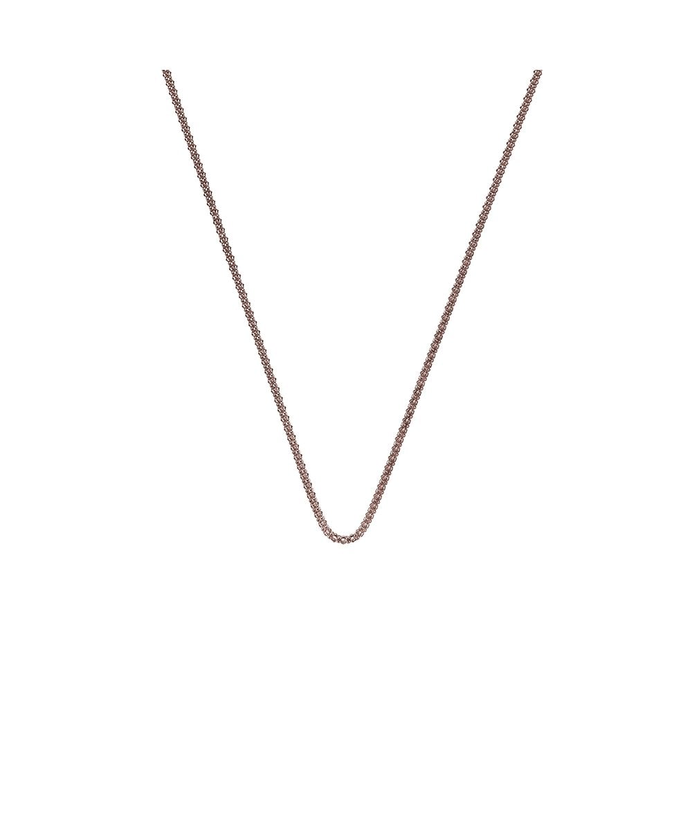 Popcorn Chain Rose Gold Plated