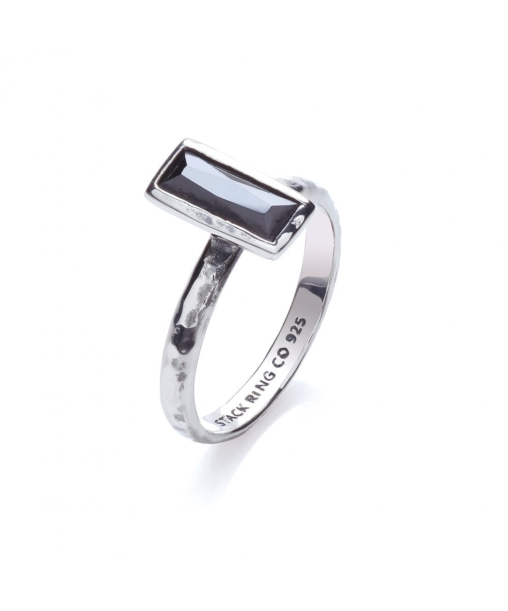 Stack Ring Co Black Widow Silver Stacking Ring