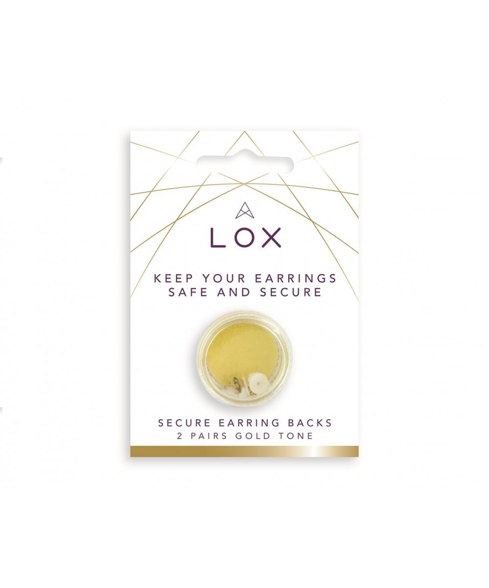 LOX Gold Tone Earring Backs
