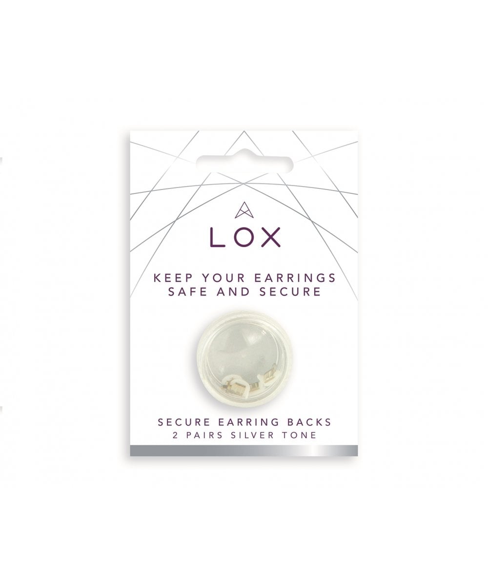 LOX Silver Tone Earring Backs