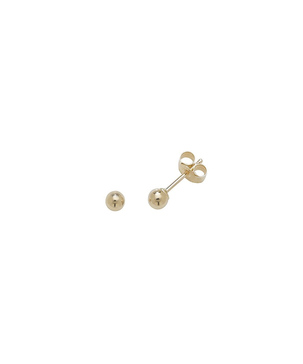 9ct Yellow Gold 3mm Ball Stud Earrings