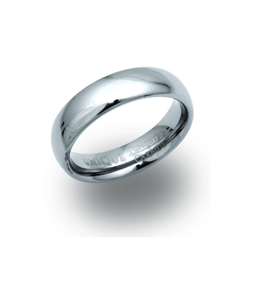 Tungsten 6mm Plain Polished  Ring - TUR-8