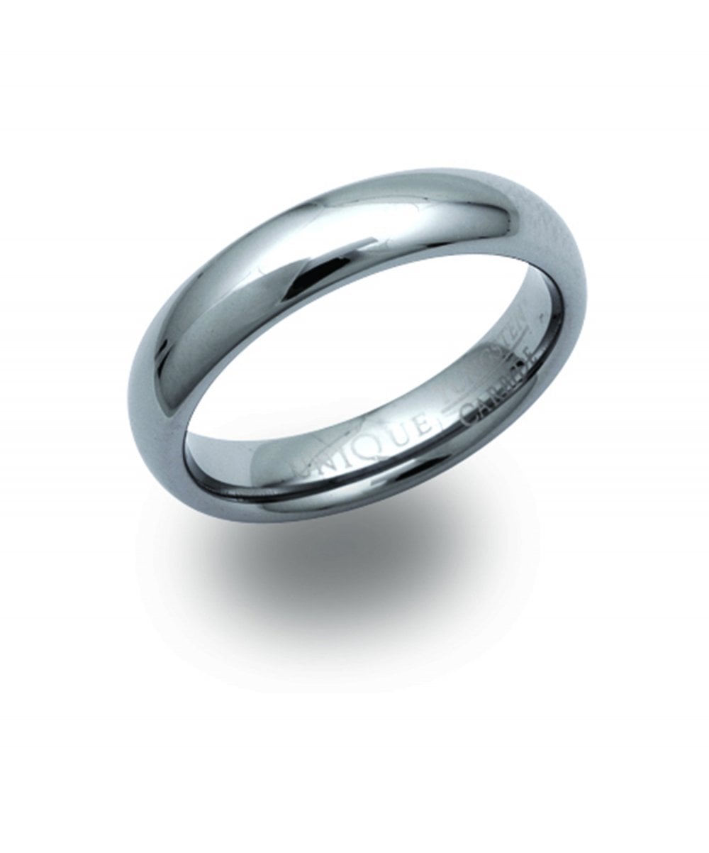 Tungsten 5mm Plain Polished  Ring - TUR-21