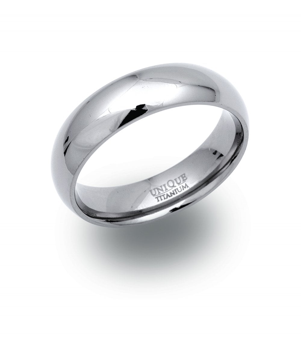 Titanium 6mm  Plain Ring - TR-64
