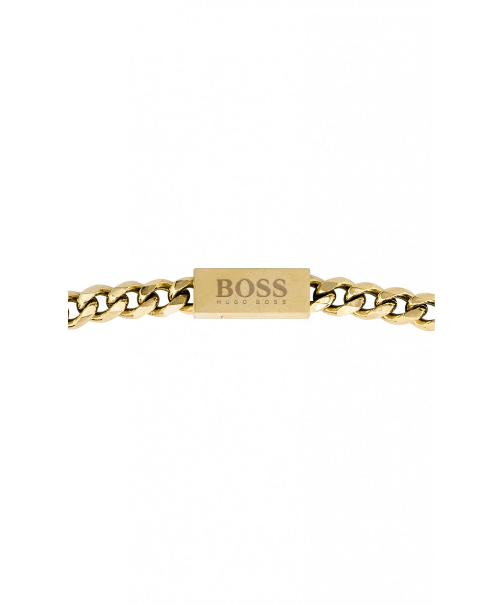 BOSS Chain Link Gold Tone Gents Necklace