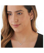 18ct White Gold Diamond Droplet Necklace