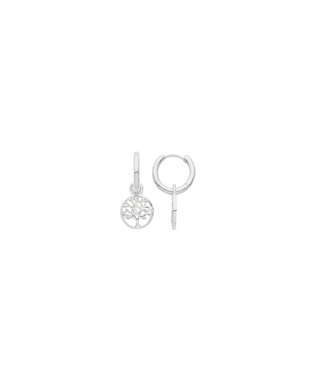 Sterling Silver Tree of Life Drop Earrings