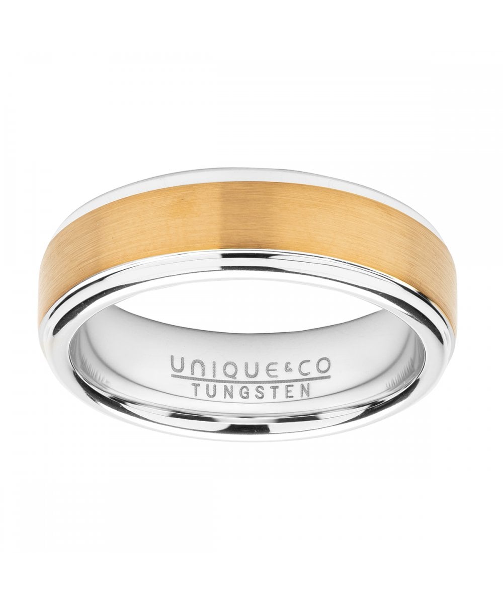 Tungsten 7mm Two Tone Ring - TUR-121