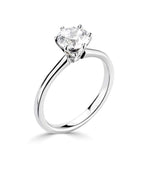 Platinum 1.20ct Lab Grown Round Brilliant Diamond Solitaire Ring