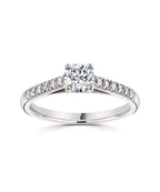 Platinum 0.72ct Lab Grown Round Brilliant Diamond Solitaire Ring