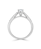 Platinum 0.72ct Lab Grown Round Brilliant Diamond Solitaire Ring