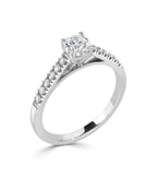 Platinum 0.72ct Lab Grown Round Brilliant Diamond Solitaire Ring