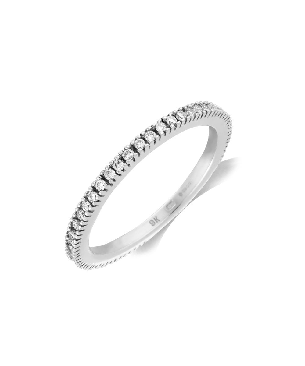 9ct White Gold 0.25ct Claw Set Diamond Ring