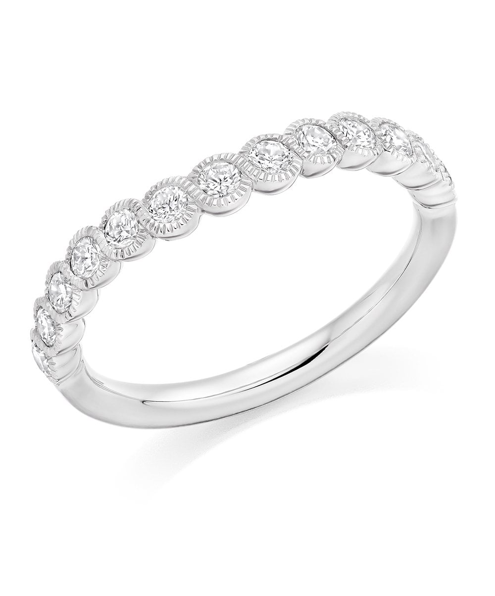 9ct White Gold 0.25ct Diamond Set Ring