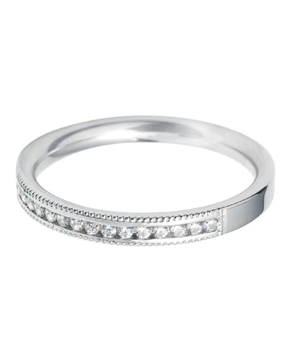 18ct White Gold 0.25ct Channel Set Diamond Ring