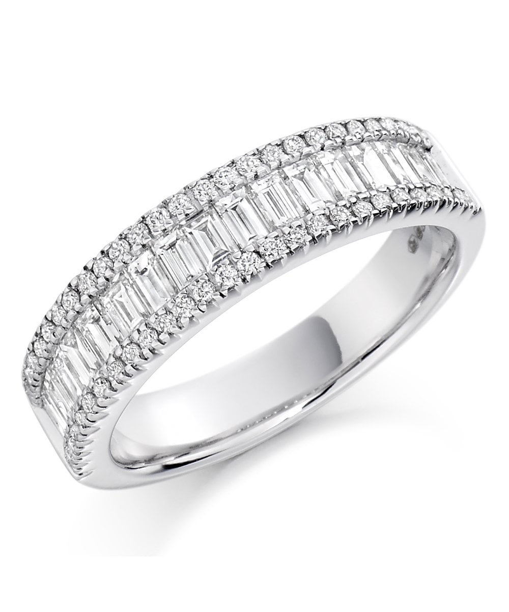 18ct White Gold 0.77ct Diamond Set Ring