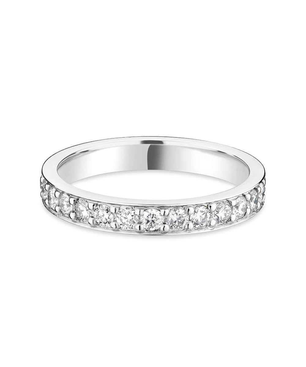 Grain Set Diamond Wedding Ring