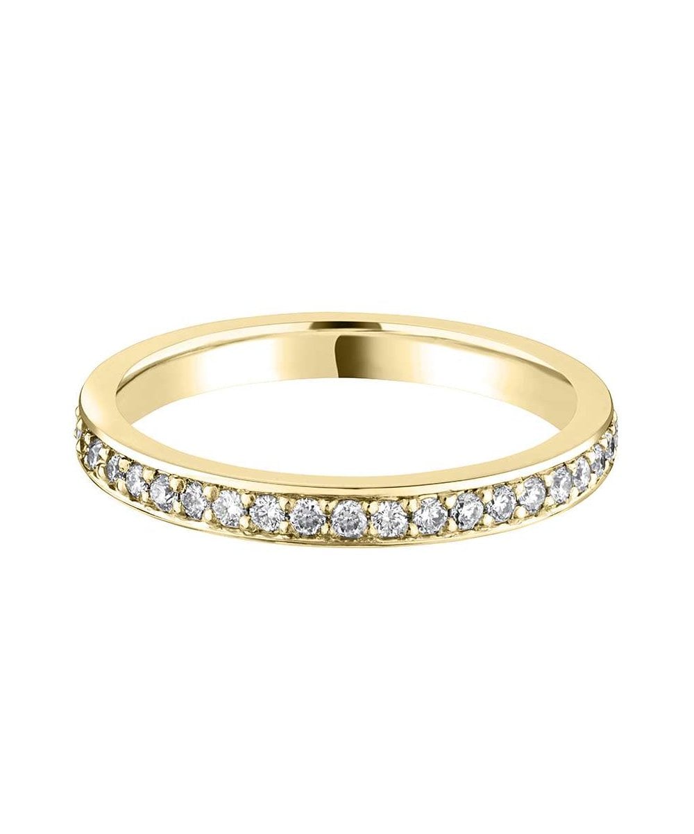 Grain Set Diamond Wedding Ring