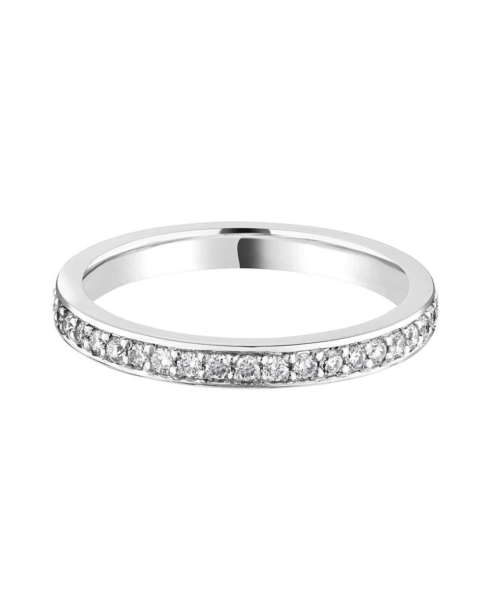 Grain Set Diamond Wedding Ring