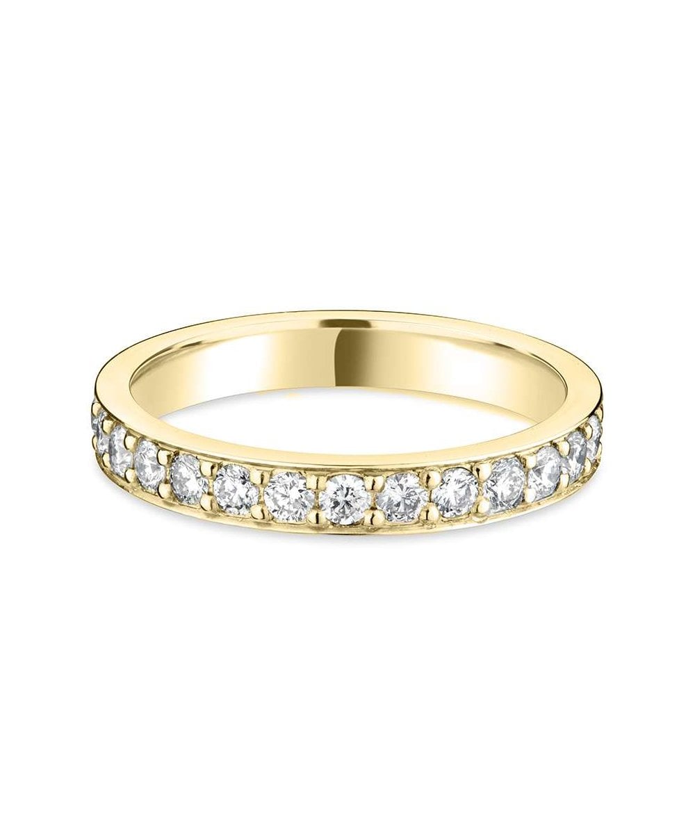 Grain Set Diamond Wedding Ring