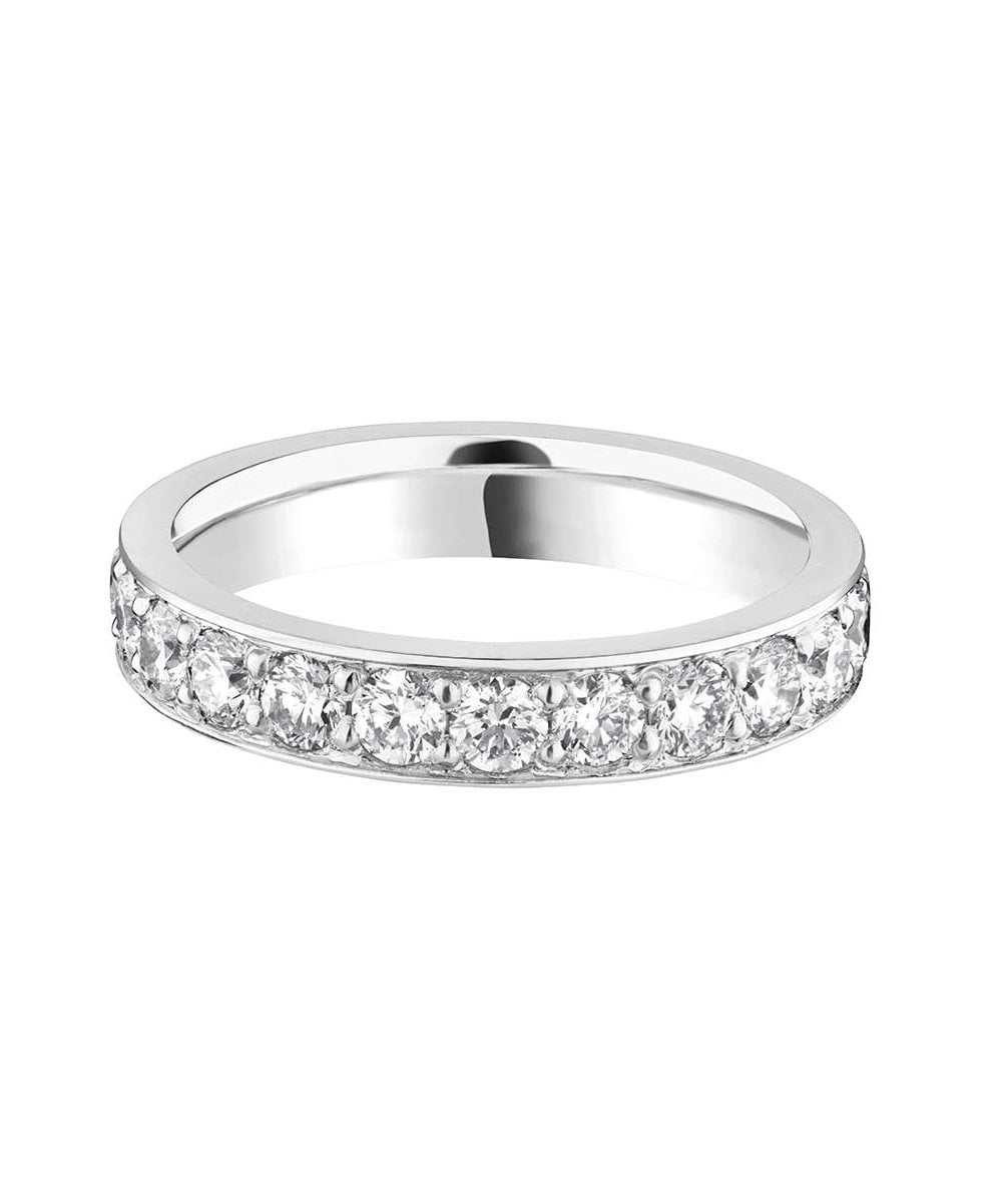 Grain Set Diamond Wedding Ring