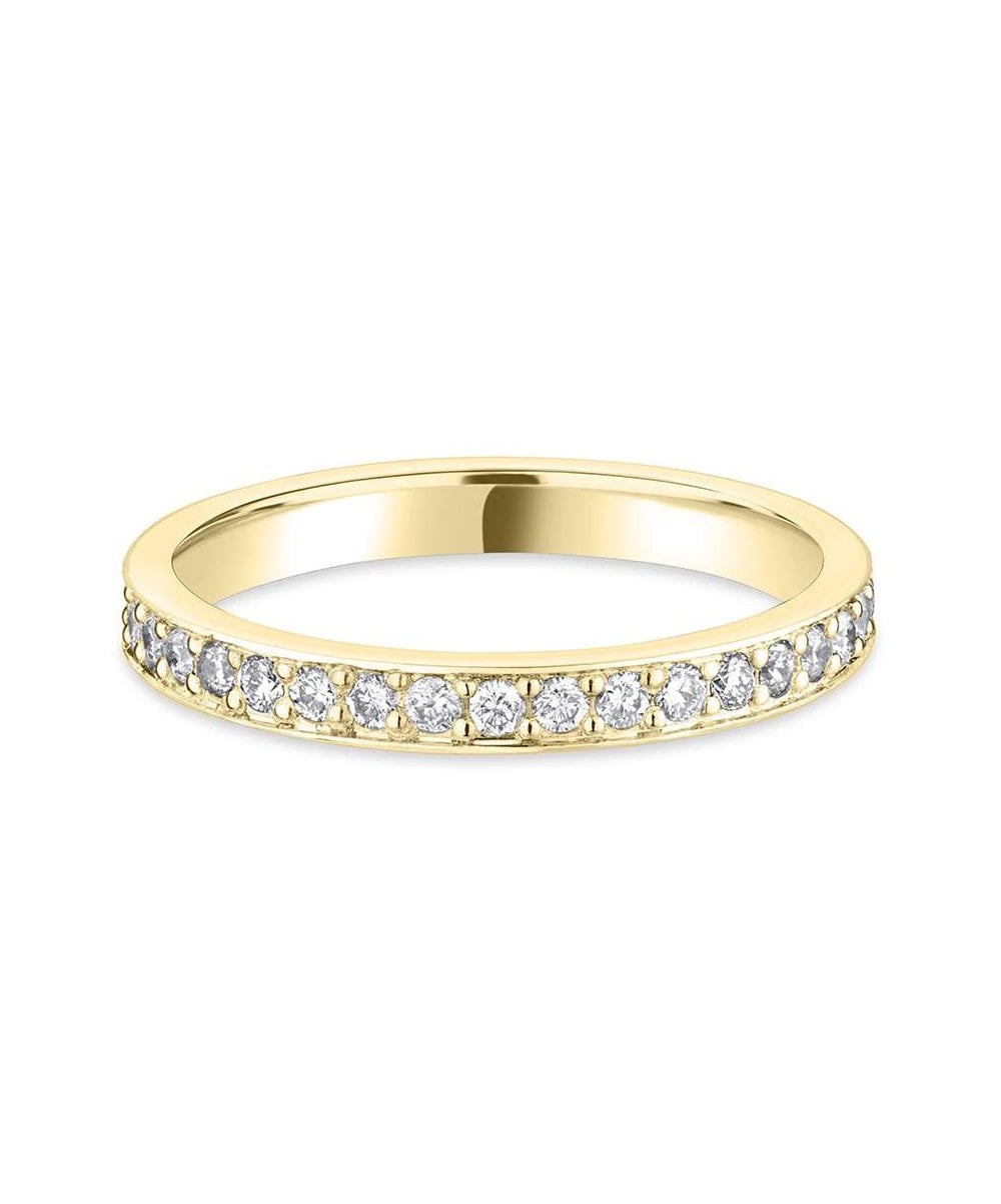 Grain Set Diamond Wedding Ring
