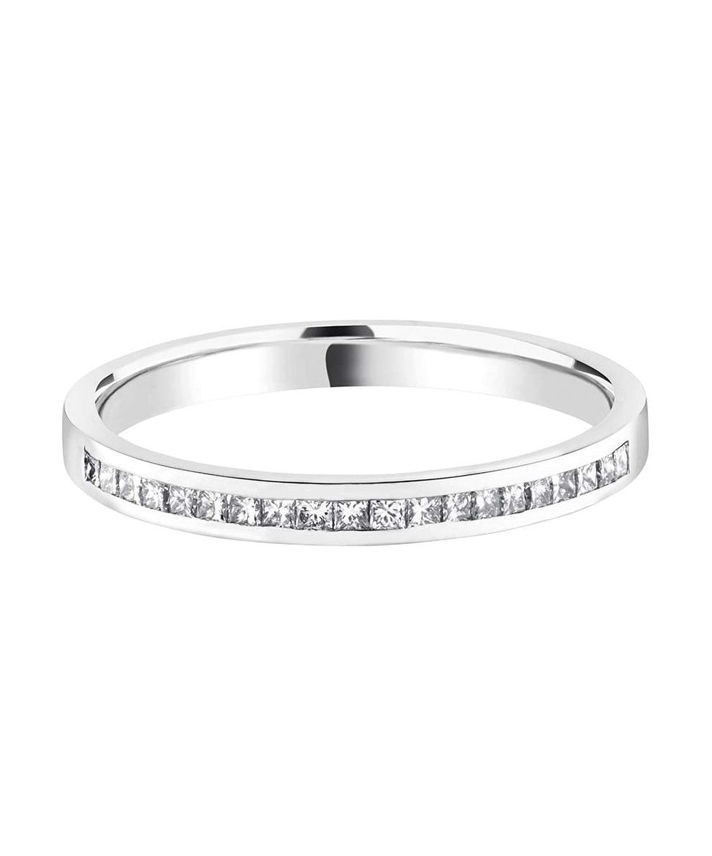 Princess Channel Set Diamond Wedding Ring