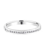 Princess Channel Set Diamond Wedding Ring