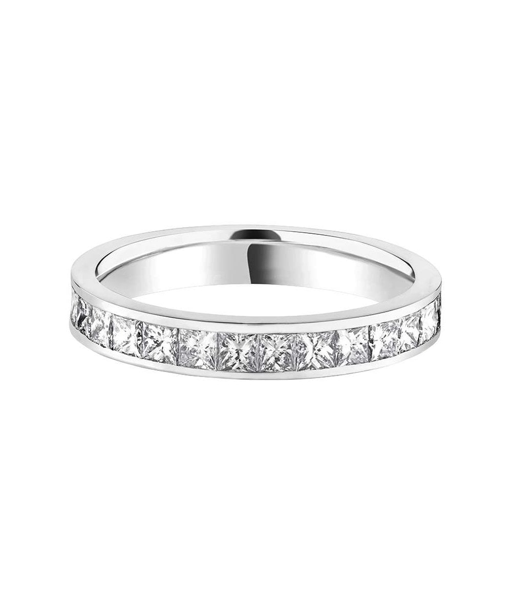 Princess Channel Set Diamond Wedding Ring