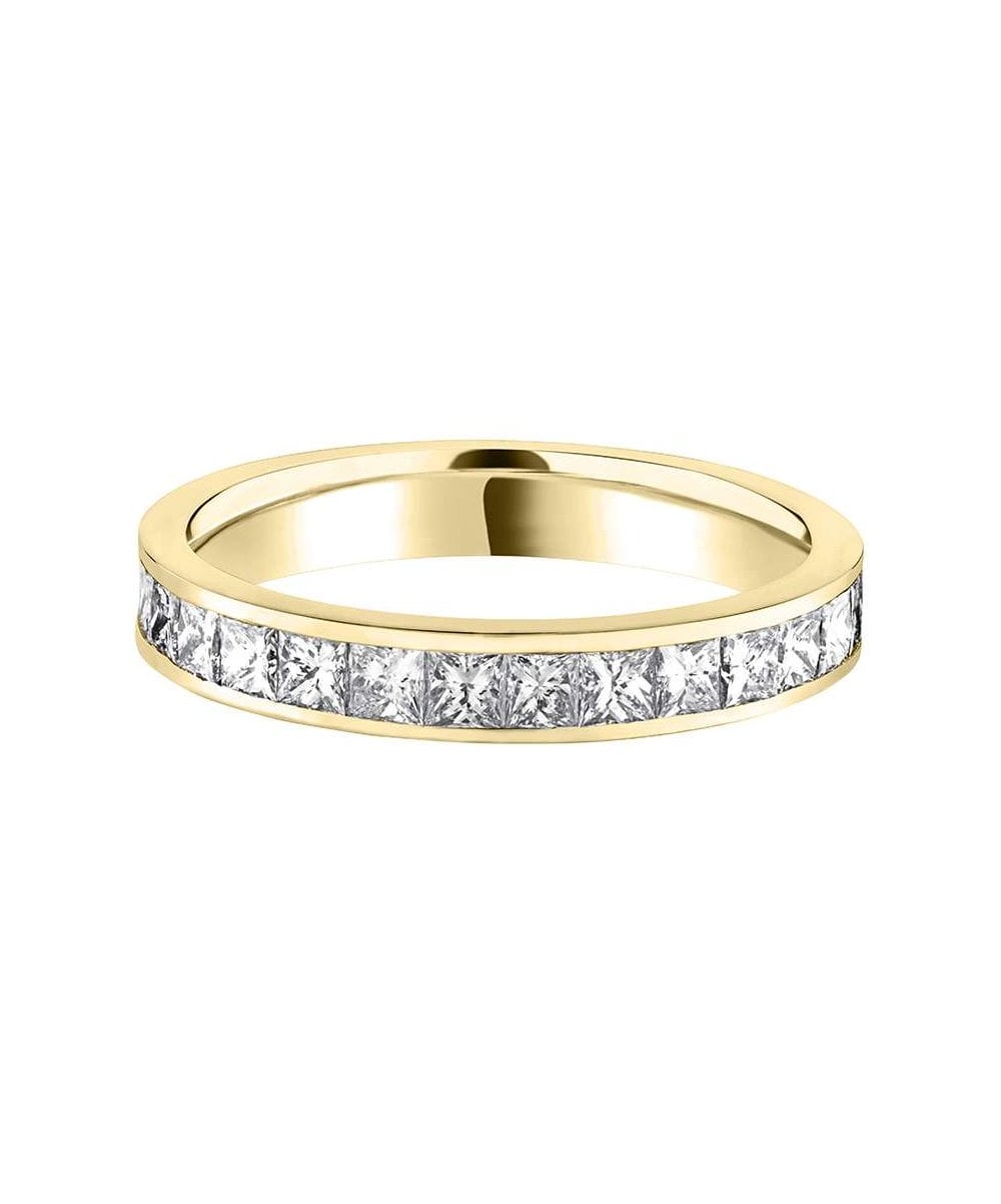 Princess Channel Set Diamond Wedding Ring