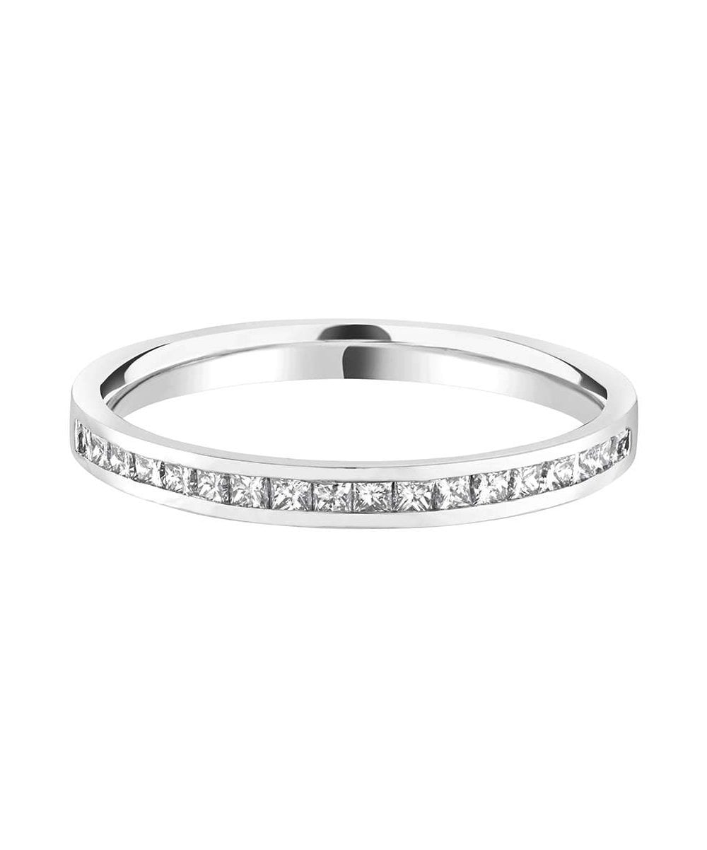 Princess Channel Set Diamond Wedding Ring