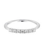 Double Claw Set Round Brilliant Diamond Wedding Ring