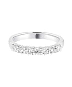 Claw Set Round Brilliant Diamond Wedding Ring