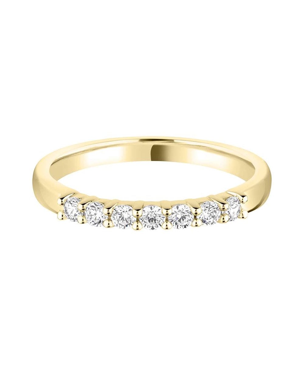 Claw Set Round Brilliant Diamond Wedding Ring