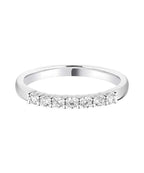 Claw Set Round Brilliant Diamond Wedding Ring