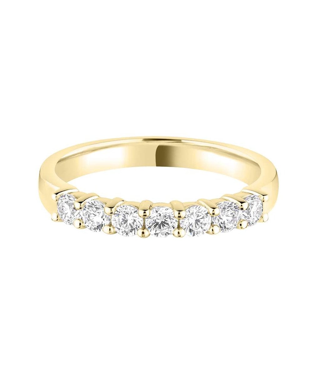 Claw Set Round Brilliant Diamond Wedding Ring