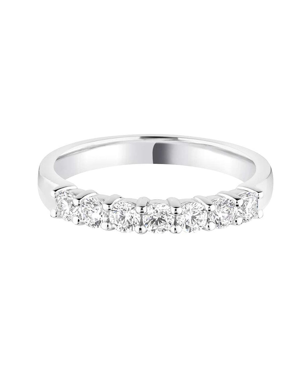 Claw Set Round Brilliant Diamond Wedding Ring