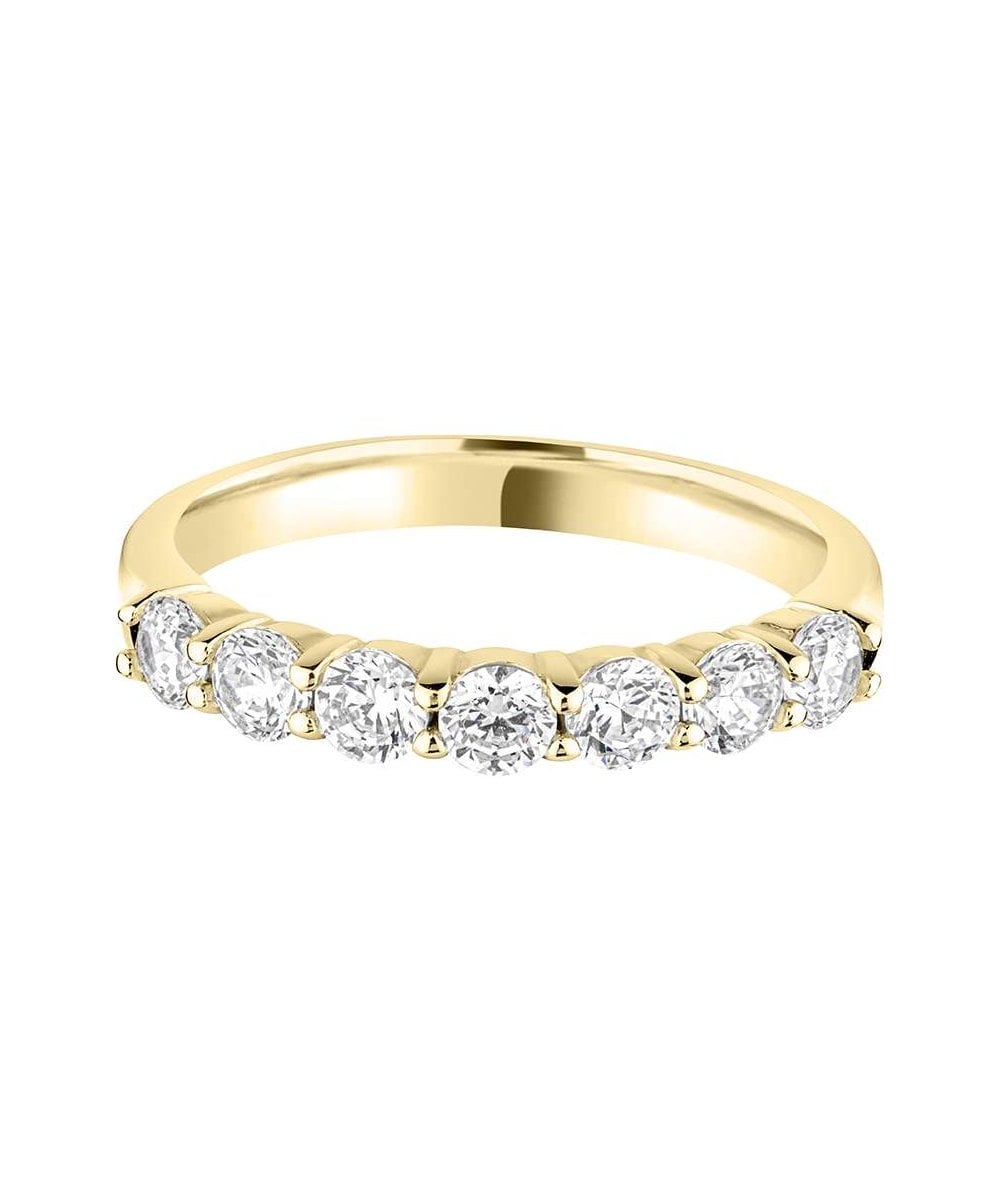 Claw Set Round Brilliant Diamond Wedding Ring