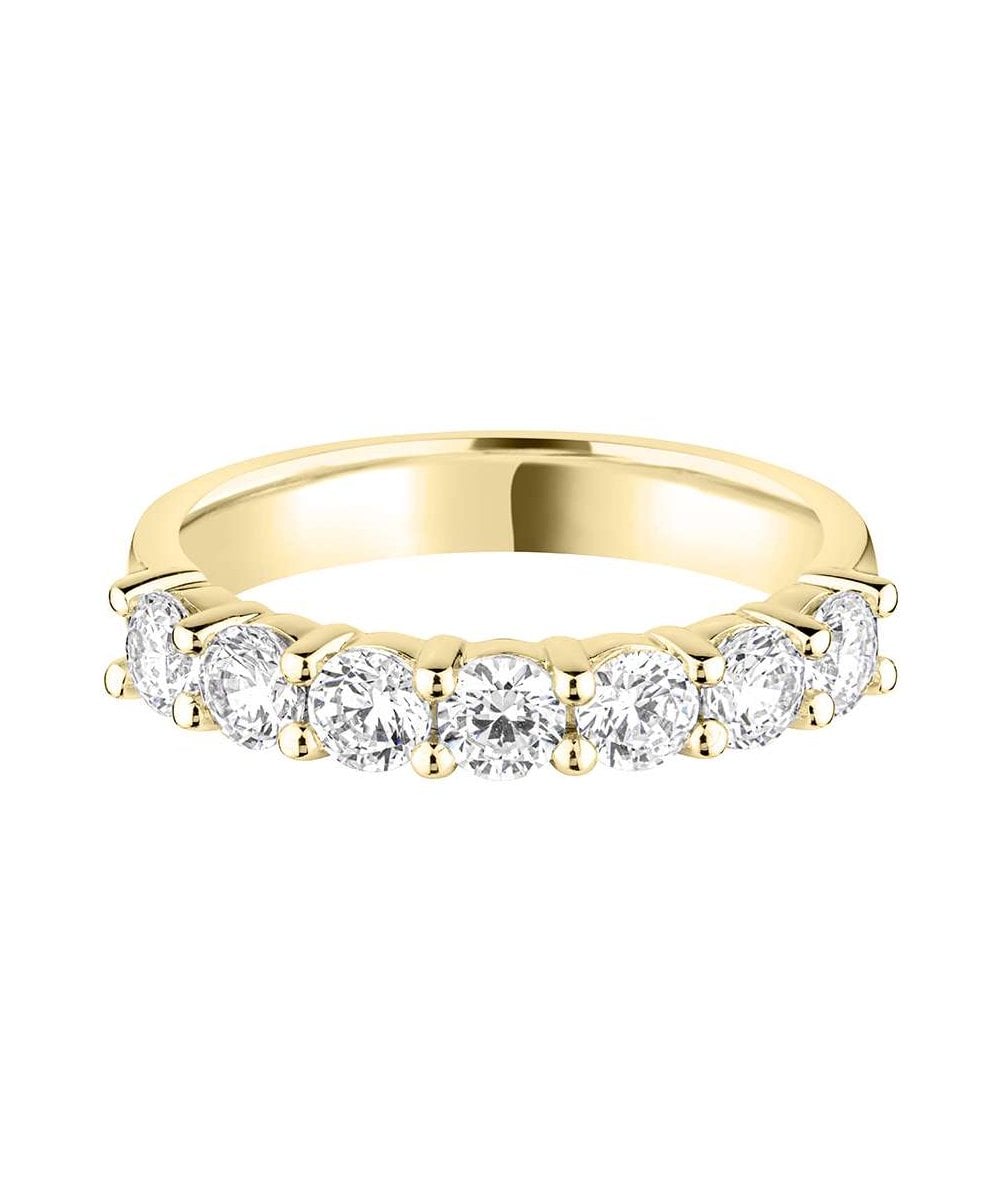 Claw Set Round Brilliant Diamond Wedding Ring