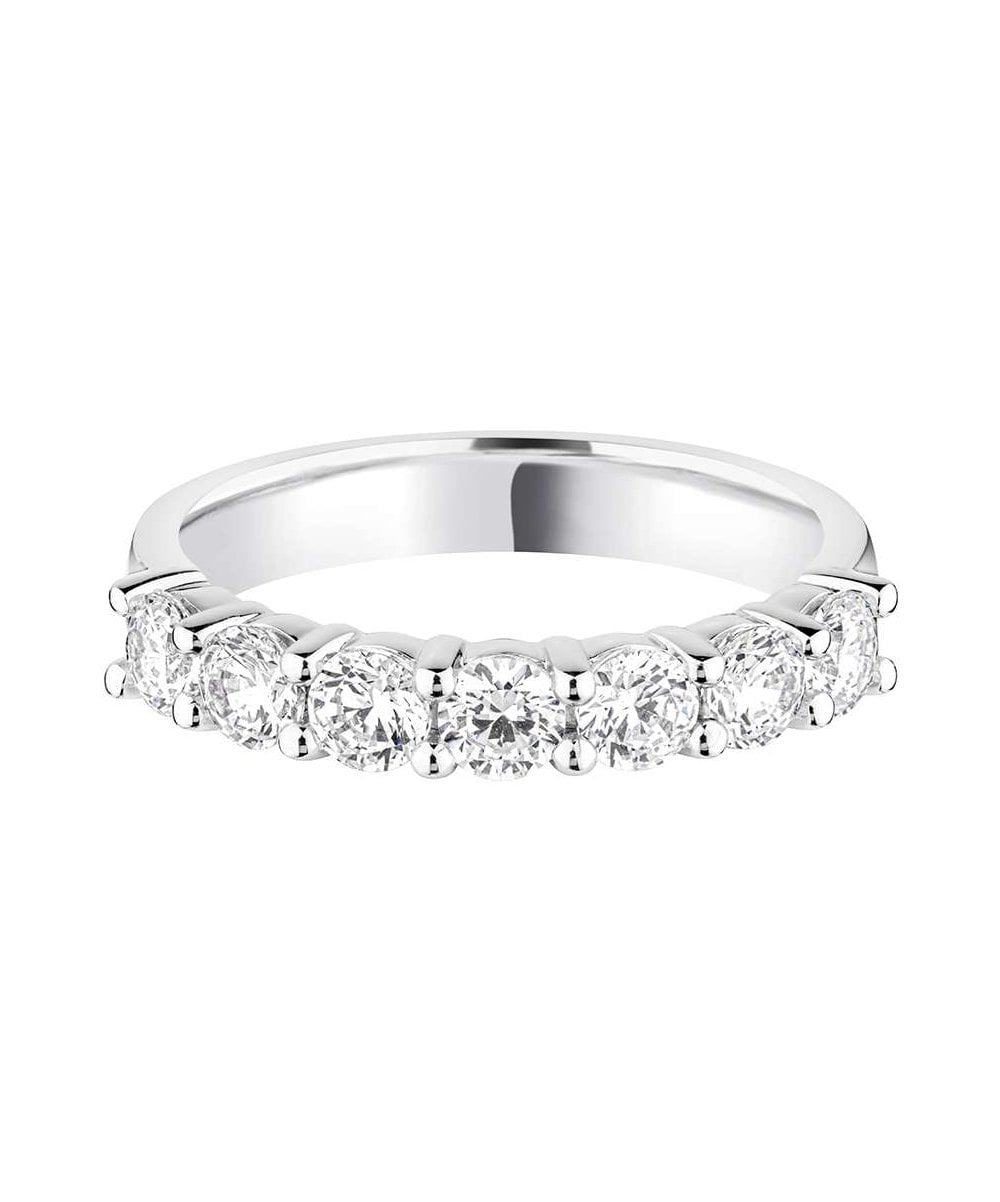 Claw Set Round Brilliant Diamond Wedding Ring