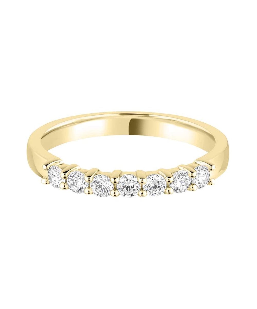 Claw Set Round Brilliant Diamond Wedding Ring