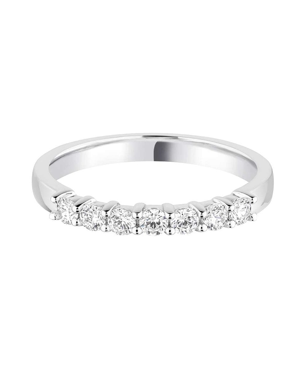 Claw Set Round Brilliant Diamond Wedding Ring