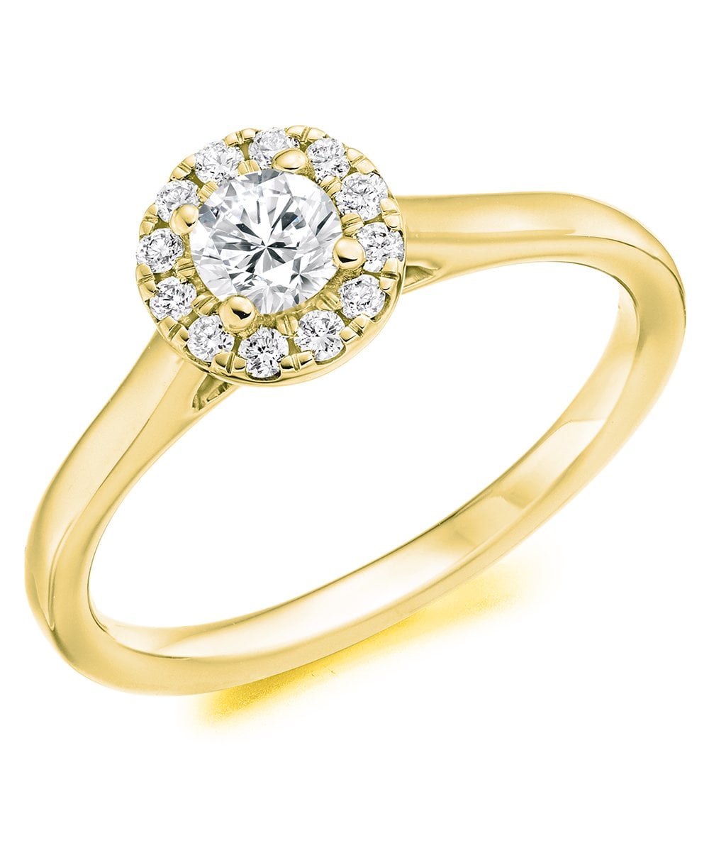 Round Halo Diamond Engagement Ring