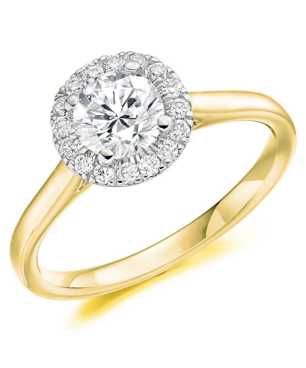 Round Halo Diamond Engagement Ring
