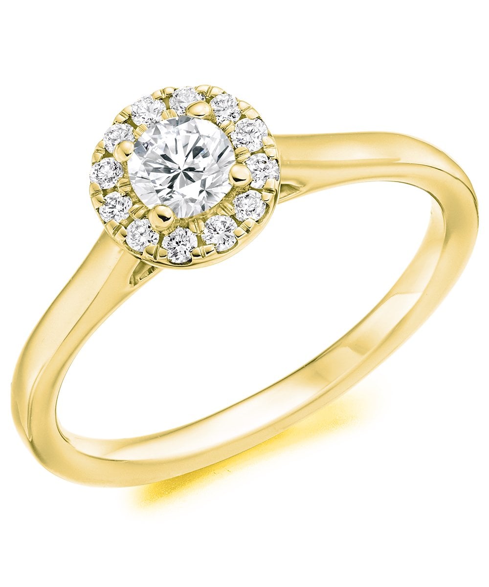 Round Halo Diamond Engagement Ring