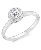 Round Halo Diamond Engagement Ring