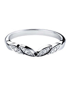 Vine Leaf Inspired Diamond Wedding Ring
