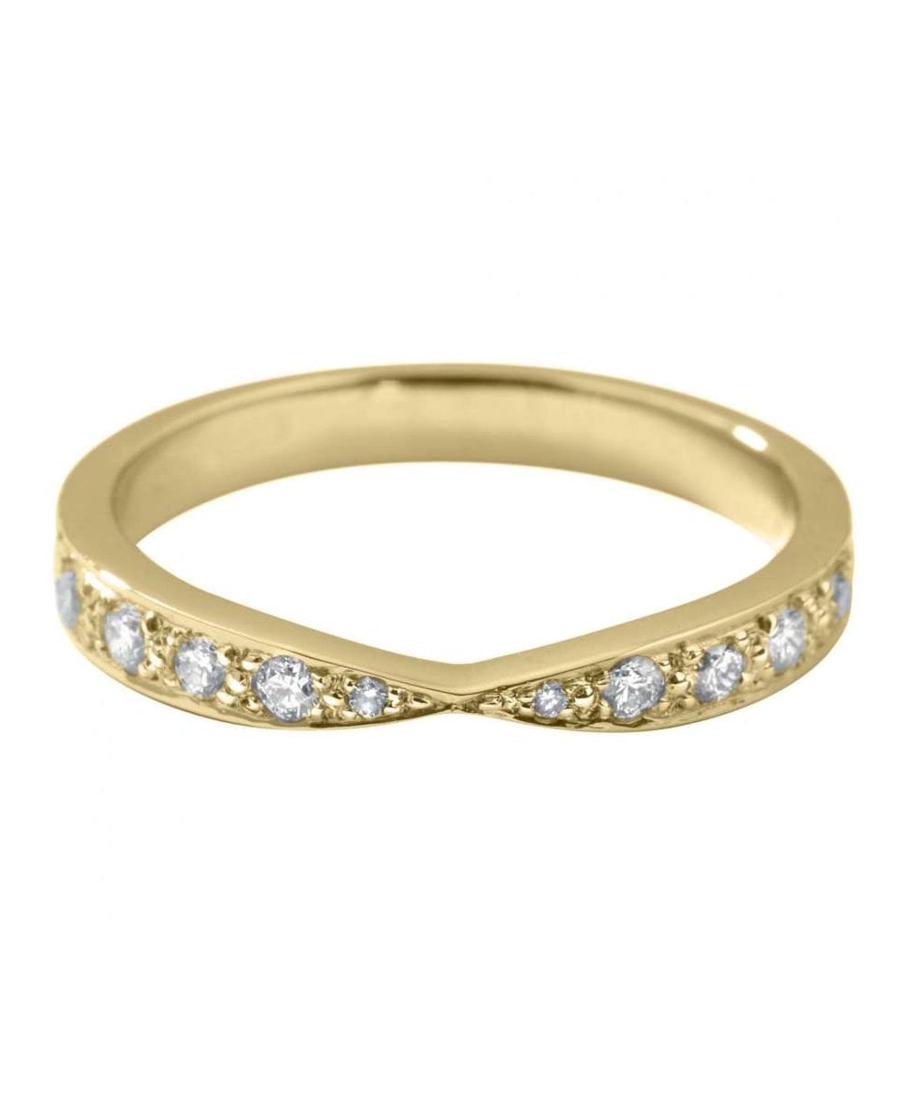 Diamond Set Bow Wedding Ring